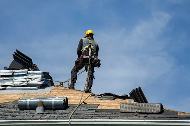 Professional Roof Replacement technician working in Providence, RI
